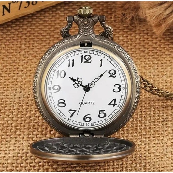 United States Marine Corps Pocket Watch Solid Bronze 100% Functional Mar… - Picture 3 of 5